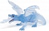 Фигурка Дракон прозрачный голубой  - миниатюра №1